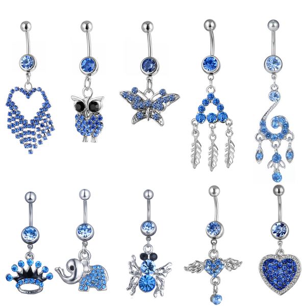 lb10-001 belly navel button ring mix 10 styles aqua.colors 10 pcs heart buttonfly owl crown spider, Silver
lb10-001 belly navel button ring mix 10 styles aqua.colors 10 pcs heart buttonfly owl crown spider, Silver