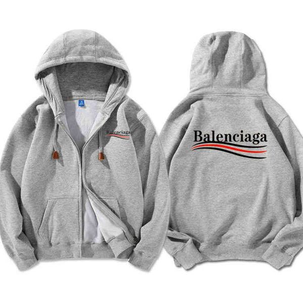 2022 designer bal hoodies and coats autumn winter new hooded cardigan thin plush men's women's coat loose fashion versatile casual, Black
2022 designer bal hoodies and coats autumn winter new hooded cardigan thin plush men's women's coat loose fashion versatile casual, Black