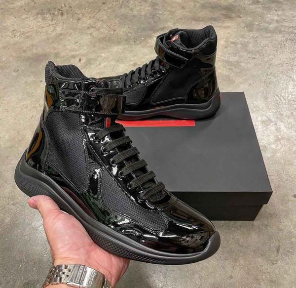 famous summer america cup high-sneakers shoes men's rubber sole fabric patent leather men technical casual walking outdoor trainers eu3, Black
famous summer america cup high-sneakers shoes men's rubber sole fabric patent leather men technical casual walking outdoor trainers eu3, Black