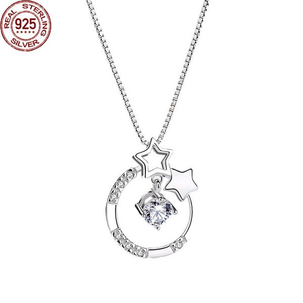 s925 sterling silver jewelry star pendant women's korean version small fresh hollow five pointed necklace women fashion gift
s925 sterling silver jewelry star pendant women's korean version small fresh hollow five pointed necklace women fashion gift