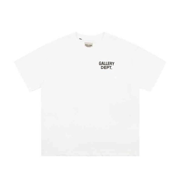 designer shirt gallerydept brand printed gaojiechao letters short sleeve high version large t-shirt, White;black 
designer shirt gallerydept brand printed gaojiechao letters short sleeve high version large t-shirt, White;black