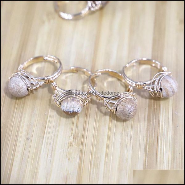 charm bracelets whole 6pcs agates spherical natural winding open semi-precious stone cute rings drop delivery 2021 bdedome dhg40, Golden;silver
charm bracelets whole 6pcs agates spherical natural winding open semi-precious stone cute rings drop delivery 2021 bdedome dhg40, Golden;silver