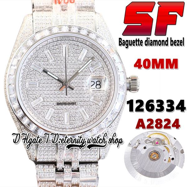 2022 sf ti116334 ny126333 a2824 automatic mens watch t126300 white baguette diamonds bezel 904l stainless iced out diamond bracelet eternity, Slivery;brown
2022 sf ti116334 ny126333 a2824 automatic mens watch t126300 white baguette diamonds bezel 904l stainless iced out diamond bracelet eternity, Slivery;brown
