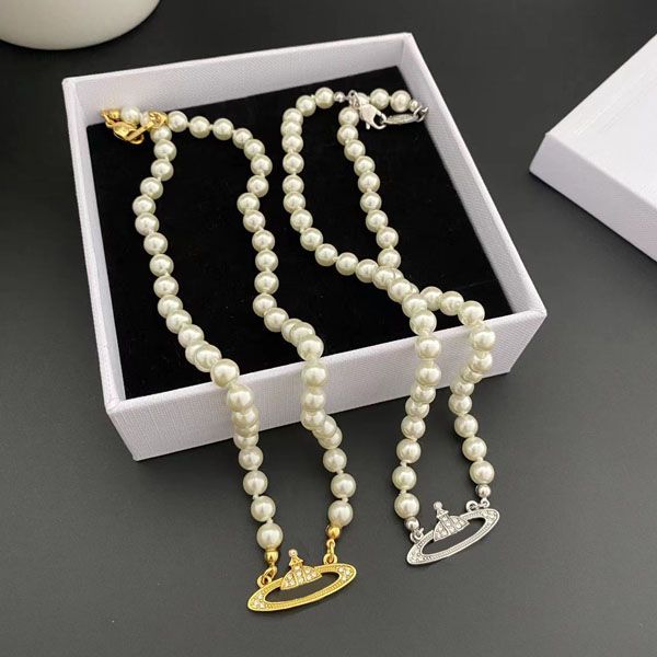 necklaces with vintage pendent choker 40cm pearls saturn necklace for women micro diamond tennis luxury punk style fashion designer jewelry, Silver
necklaces with vintage pendent choker 40cm pearls saturn necklace for women micro diamond tennis luxury punk style fashion designer jewelry, Silver