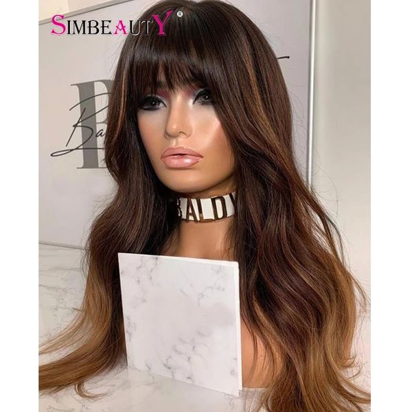 100% human hair machine made wigs silk non lace fringe highlight wavy brown full machine wigss for black women
100% human hair machine made wigs silk non lace fringe highlight wavy brown full machine wigss for black women