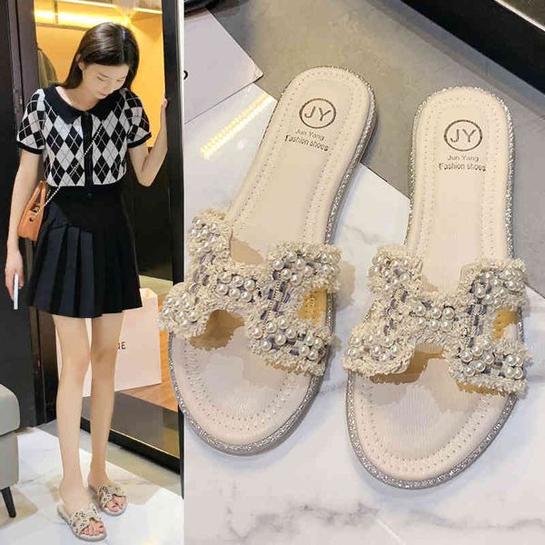 designer shoes fairy style pearl sandals lady summer 2022 net red new wearing out small fragrance flat bottom with skirt, Black
designer shoes fairy style pearl sandals lady summer 2022 net red new wearing out small fragrance flat bottom with skirt, Black