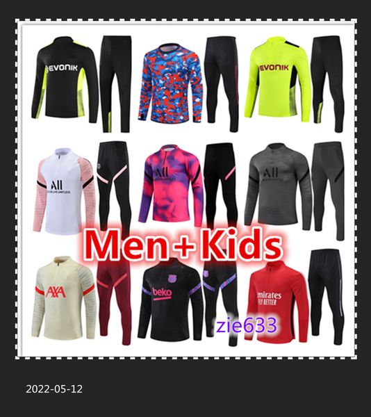 2021 2022 mens kids tracksuit football tracksuits jerseys kits 21 22 soccer training suit jogging jacket sets chandal futbol survetement f, Black
2021 2022 mens kids tracksuit football tracksuits jerseys kits 21 22 soccer training suit jogging jacket sets chandal futbol survetement f, Black