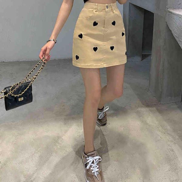 3 sizes causal heart pattern embroidered fashion aline high waist women official lady womnen summer skirts 210426, Black
3 sizes causal heart pattern embroidered fashion aline high waist women official lady womnen summer skirts 210426, Black