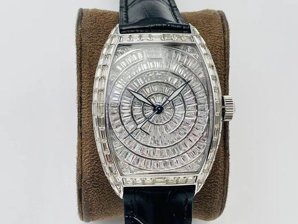 abs factory high luxury boutique watches full square drill new 43 mm x53 mm automatic movement mechanical ring mouth zircon, Slivery;brown
abs factory high luxury boutique watches full square drill new 43 mm x53 mm automatic movement mechanical ring mouth zircon, Slivery;brown