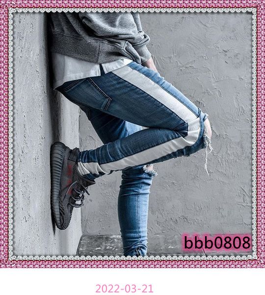 new mens hip hop ripped jeans destroyed hole skinny biker jeans white stripe stitching zipper decorated black light blue denim pants
new mens hip hop ripped jeans destroyed hole skinny biker jeans white stripe stitching zipper decorated black light blue denim pants