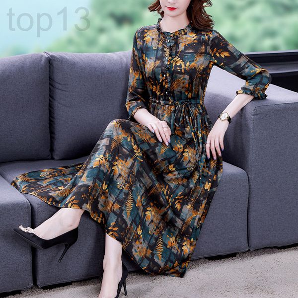 casual dresses designer high end floral chiffon dress women's 2021 early spring new style temperament french celebrity skirt hjcr, Black;gray
casual dresses designer high end floral chiffon dress women's 2021 early spring new style temperament french celebrity skirt hjcr, Black;gray