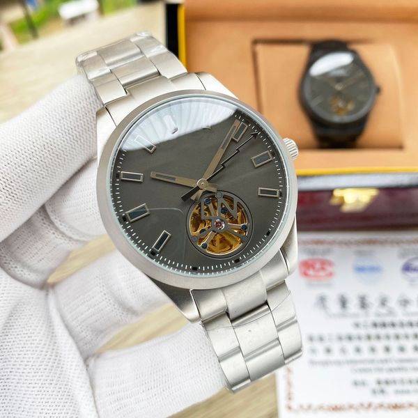 classic mens watch 40mm automatic mechanical watches stainless steel strap sapphire mirror wristwatch orologio di lusso status symbol, Slivery;brown
classic mens watch 40mm automatic mechanical watches stainless steel strap sapphire mirror wristwatch orologio di lusso status symbol, Slivery;brown