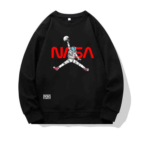 nasa co branded astronaut round neck sweater for men women in spring autumn new trend harajuku couple casual coat, Black
nasa co branded astronaut round neck sweater for men women in spring autumn new trend harajuku couple casual coat, Black