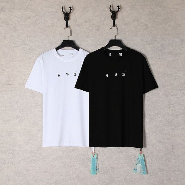 luxury men's t-shirts letter print round neck short sleeve black white fashion men women tees., White;black
luxury men's t-shirts letter print round neck short sleeve black white fashion men women tees., White;black
