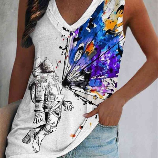 2022 street trendsetter pullover v-neck double neckline sleeveless loose women's t-shirt, White
2022 street trendsetter pullover v-neck double neckline sleeveless loose women's t-shirt, White