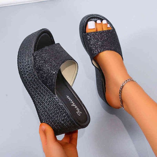 slippers women sandals platform shoes summer slipper indoor outdoor beach female bow bling 220530, Black
slippers women sandals platform shoes summer slipper indoor outdoor beach female bow bling 220530, Black