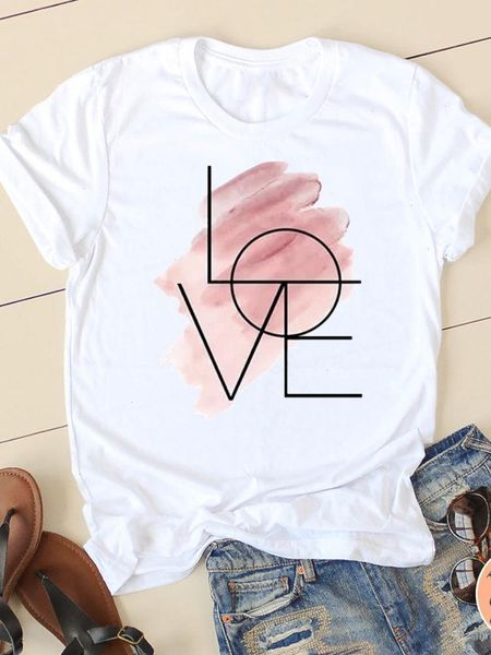 women tee clothing love watercolor letter summer fashion female short sleeve ladies t-shirts casual graphic t shirt clothes, White
women tee clothing love watercolor letter summer fashion female short sleeve ladies t-shirts casual graphic t shirt clothes, White