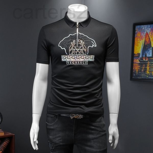 men's t-shirts designer 22 summer new men's lapel short sleeve t-shirt slim fitting mercerized ground cotton embroidery drill polo, White;black
men's t-shirts designer 22 summer new men's lapel short sleeve t-shirt slim fitting mercerized ground cotton embroidery drill polo, White;black