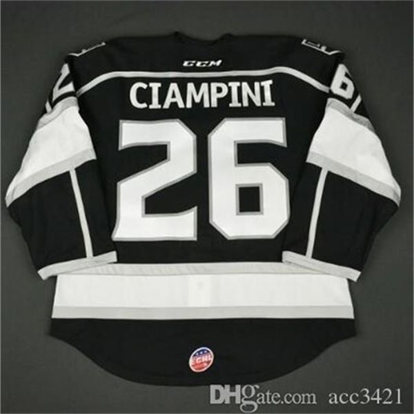 c26 nik1 custom men youth women nik1 tage echl monarchs 37 nick shore 26 daniel ciampini hockey jersey size s-5xl or custom any name or numb, Black
c26 nik1 custom men youth women nik1 tage echl monarchs 37 nick shore 26 daniel ciampini hockey jersey size s-5xl or custom any name or numb, Black