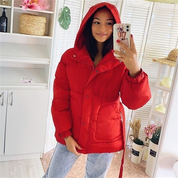 2020 new fashion women winter jacket and coat solid parkas hooded zipper single breasted korean fashion sashes jacket lj201021, Black
2020 new fashion women winter jacket and coat solid parkas hooded zipper single breasted korean fashion sashes jacket lj201021, Black