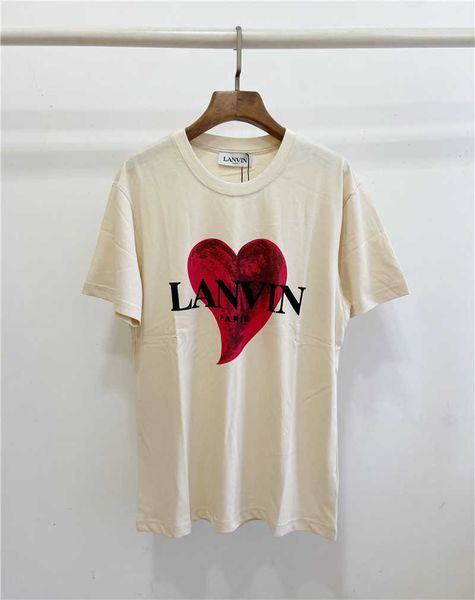 men's t-shirts lanvin langfan men's and women's love flocking letter printing short sleeve, White;black
men's t-shirts lanvin langfan men's and women's love flocking letter printing short sleeve, White;black