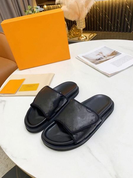 designer comfortable slide luxury slippers pillow comfort velcro mules letter printing thick bottom women men slipper summer cowhide slipper, Black
designer comfortable slide luxury slippers pillow comfort velcro mules letter printing thick bottom women men slipper summer cowhide slipper, Black