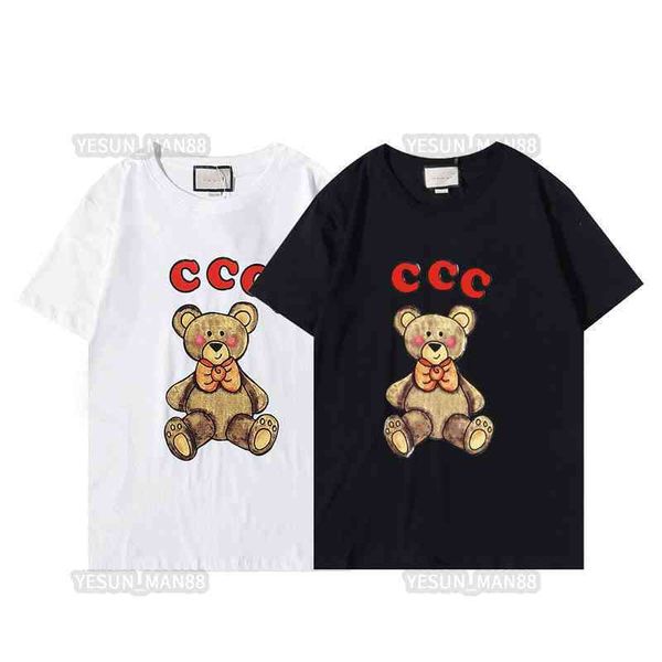 designer luxury spring summer cc classic letter bears printed t shirt fashion gu home mens and womens couples short sleeves tee, White;black
designer luxury spring summer cc classic letter bears printed t shirt fashion gu home mens and womens couples short sleeves tee, White;black