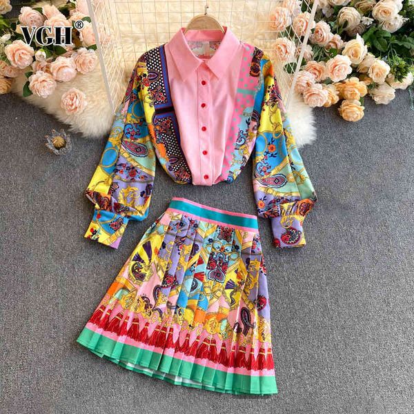print two piece set for women lapel long sleeve shirts high waist pleated mini skirts bohemian sets female spring style 210507, White
print two piece set for women lapel long sleeve shirts high waist pleated mini skirts bohemian sets female spring style 210507, White