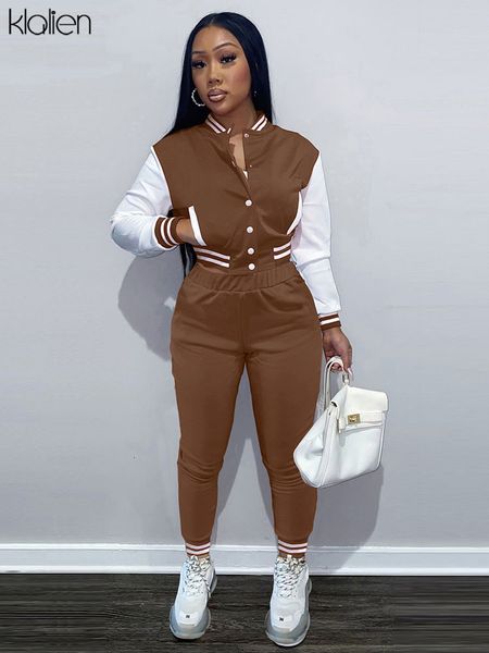 casual streetwear baseball coat and pencil pants two piece set for women fashion sports fitness outfit slim elastic, Gray
casual streetwear baseball coat and pencil pants two piece set for women fashion sports fitness outfit slim elastic, Gray