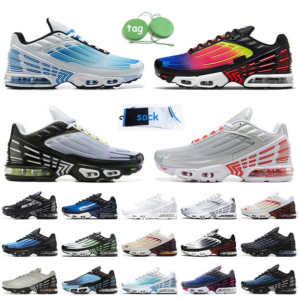 with box designer tn 3 plus women mens running shoes tnplus tns laser blue rainbow neon black iridescent obsidian white silver tuned iii tn3
with box designer tn 3 plus women mens running shoes tnplus tns laser blue rainbow neon black iridescent obsidian white silver tuned iii tn3