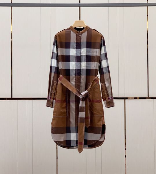 2022 wholesale womens plaid blouse dresses long sleeves long dresses with sash, Black;gray
2022 wholesale womens plaid blouse dresses long sleeves long dresses with sash, Black;gray