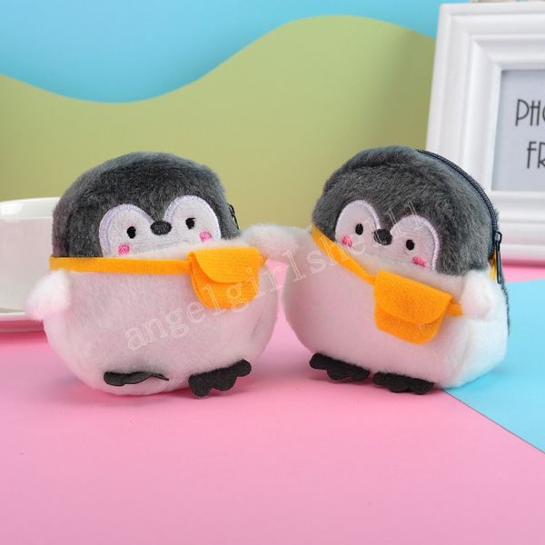 kawaii penguin children plush coin purse zipper change purse mini wallet kids girl women for gift with keychain, White
kawaii penguin children plush coin purse zipper change purse mini wallet kids girl women for gift with keychain, White