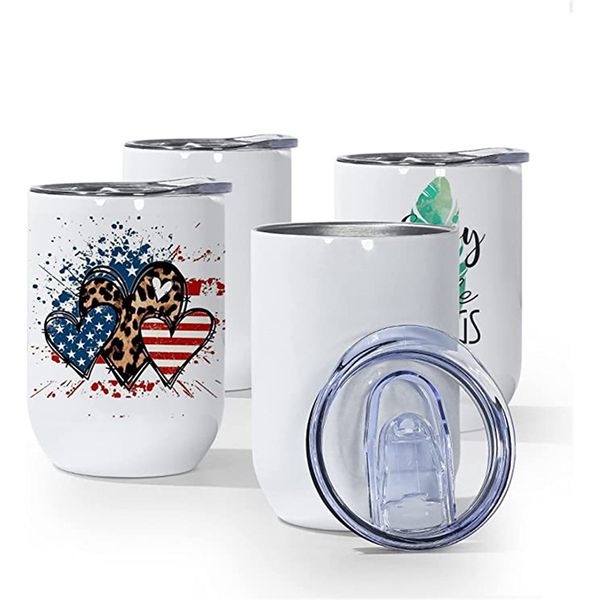 12oz white blanks sublimation wine tumbler stainless steel double wall thermos customize with lid eco-friendly mugs for gift
12oz white blanks sublimation wine tumbler stainless steel double wall thermos customize with lid eco-friendly mugs for gift