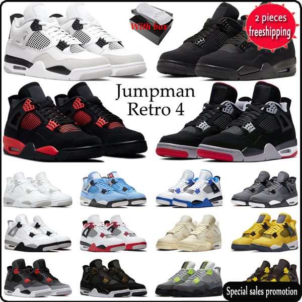 with box 4 4s basketball shoes men women military black red thunder black cat bred university blue cool grey mens trainers sport sneakers
with box 4 4s basketball shoes men women military black red thunder black cat bred university blue cool grey mens trainers sport sneakers