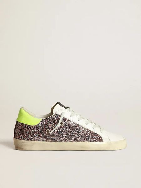 couple small dirty shoes designer luxury italian leather super-star sneakers gray-pink sequined ice-gray suede star neon-yellow leather neim, Black
couple small dirty shoes designer luxury italian leather super-star sneakers gray-pink sequined ice-gray suede star neon-yellow leather neim, Black