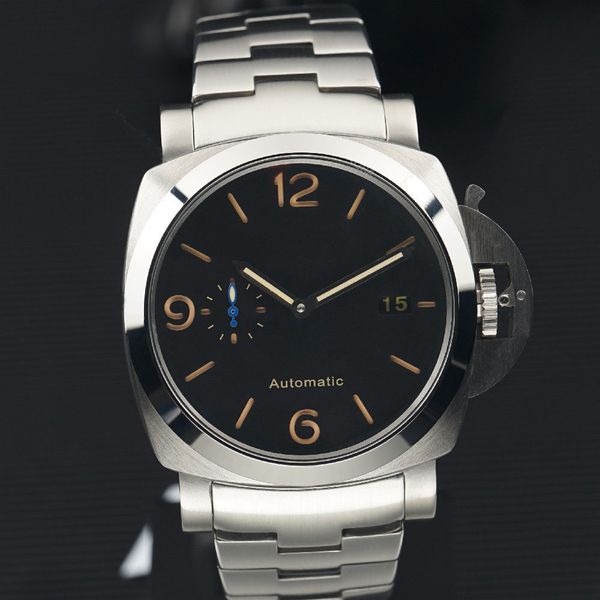 men's stainless steel automatic mechanical diving watch with luminous display quality, Slivery;brown
men's stainless steel automatic mechanical diving watch with luminous display quality, Slivery;brown