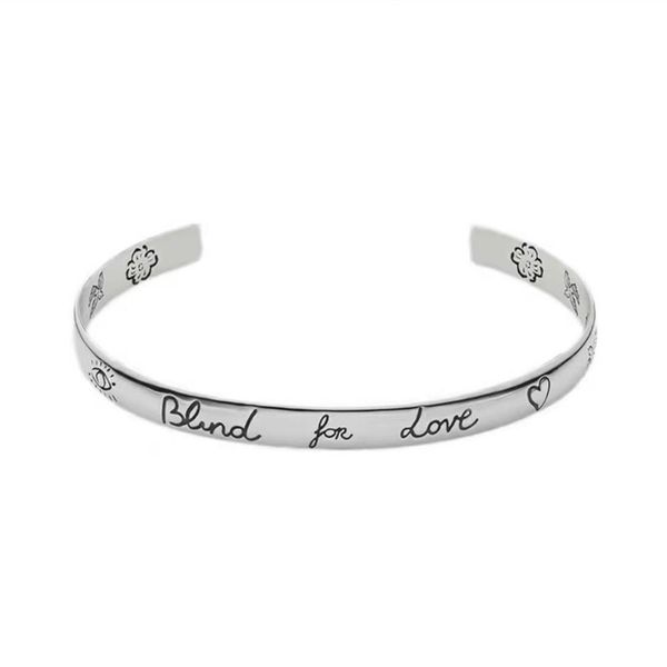woman designer bangle open bracelet man bracelets blind love bangles jewelry sliver color239v, Black
woman designer bangle open bracelet man bracelets blind love bangles jewelry sliver color239v, Black