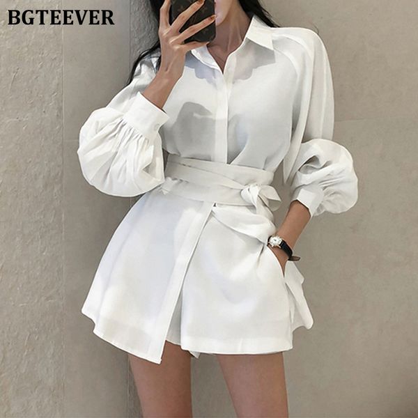 casual short suits for women lace up puff sleeve blouse & wide leg shorts 2022 summer pant suits female 2 pieces set, White
casual short suits for women lace up puff sleeve blouse & wide leg shorts 2022 summer pant suits female 2 pieces set, White