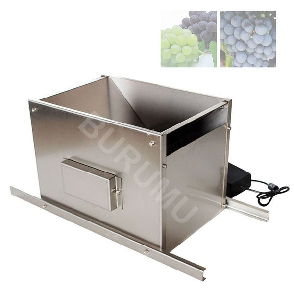 Image of Red Wine Brewing Grape Crushing Machine Stainless Steel Electric Grape Crusher Fruits Juice Press Shredder
