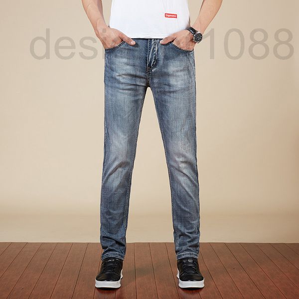 men's jeans designer summer new jeans men's korean version elastic slim fit feet high-end brand long pants 0sxc, Blue
men's jeans designer summer new jeans men's korean version elastic slim fit feet high-end brand long pants 0sxc, Blue