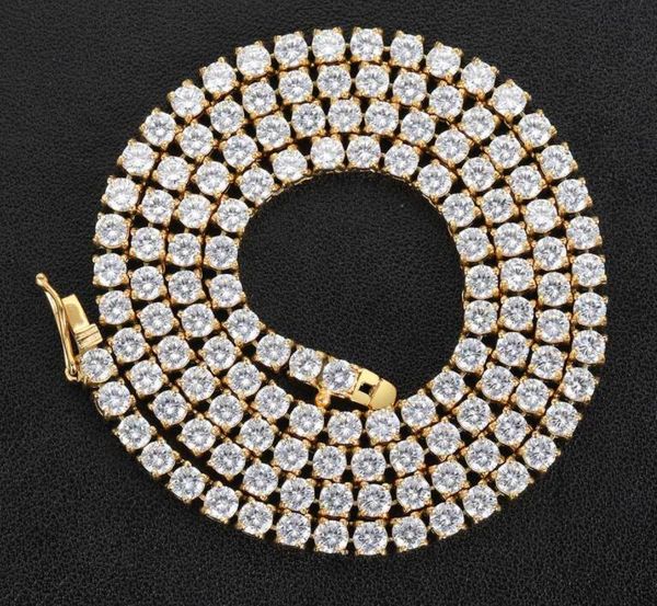 14k plated gold chains men's hip hop 4mm tennis chain with a row of diamond micro inlaid diamonds necklace, Silver
14k plated gold chains men's hip hop 4mm tennis chain with a row of diamond micro inlaid diamonds necklace, Silver