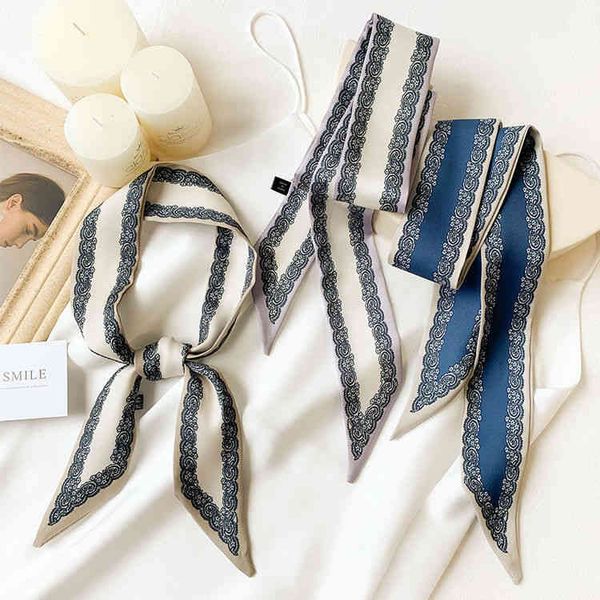 designer silk head bag hair scarf europe and america fashion brands small spring and autumn thin silk scarf female hair band narrow long str, Blue;gray
designer silk head bag hair scarf europe and america fashion brands small spring and autumn thin silk scarf female hair band narrow long str, Blue;gray