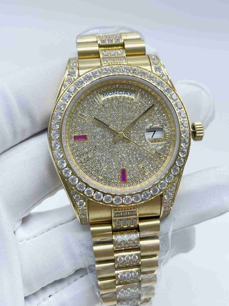 mens watches automatic mechanical full diamond iced out men's watch gold stainless steel strap man wristwatches sports daydate male wri, Slivery;brown
mens watches automatic mechanical full diamond iced out men's watch gold stainless steel strap man wristwatches sports daydate male wri, Slivery;brown