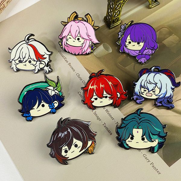 genshin impacts enamel pin kawaii cartoon tartaglia paimon keqing klee barbatos brooch video game fans badge jewelry gift s001, Blue
genshin impacts enamel pin kawaii cartoon tartaglia paimon keqing klee barbatos brooch video game fans badge jewelry gift s001, Blue