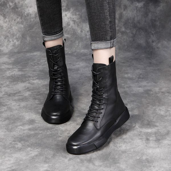 genuine leather women martin boots autumn retro booties ladies winter shoes back zipper fashion motorcycle casual boots, Black;yellow
genuine leather women martin boots autumn retro booties ladies winter shoes back zipper fashion motorcycle casual boots, Black;yellow