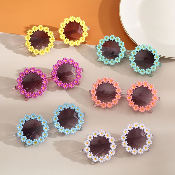 children s cute daisy flower sunglasses round protection outdoor fashion eyewear for kids sweat glasses 220705, Blue
children s cute daisy flower sunglasses round protection outdoor fashion eyewear for kids sweat glasses 220705, Blue