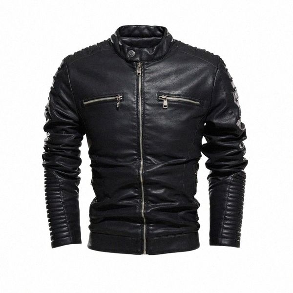 leather jacket men bomber baseball jackets biker mens pu coat faux pilot varsity business black slim fit motorcycle men's b3ak#, Black;brown
leather jacket men bomber baseball jackets biker mens pu coat faux pilot varsity business black slim fit motorcycle men's b3ak#, Black;brown