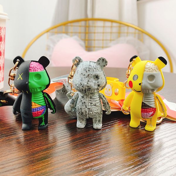 key rings cartoon funny half skull body bear keychain fashion punk animal keyring car bag pendant key chains couple halloween christmas gift, Slivery;golden
key rings cartoon funny half skull body bear keychain fashion punk animal keyring car bag pendant key chains couple halloween christmas gift, Slivery;golden
