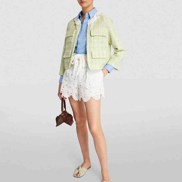 women's jackets maj spring summer arrival lace collar pocket front light green vintage tweed jacke french pairs fashion 5wjy, Black;brown
women's jackets maj spring summer arrival lace collar pocket front light green vintage tweed jacke french pairs fashion 5wjy, Black;brown