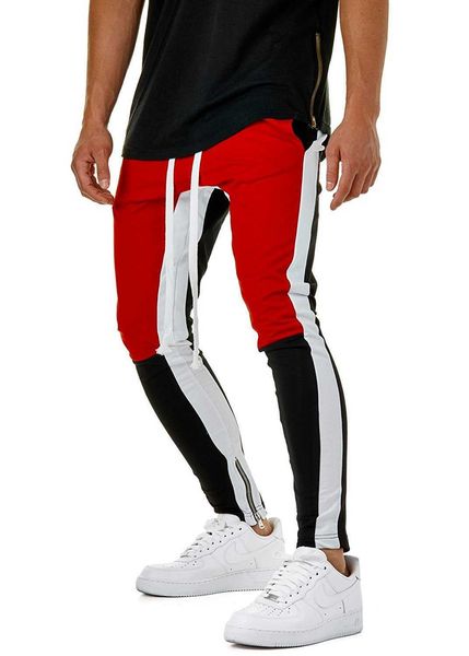 fashion mens sports pants slim fit patchwork casual pants men sportwear jogger pants drawstring, Black
fashion mens sports pants slim fit patchwork casual pants men sportwear jogger pants drawstring, Black